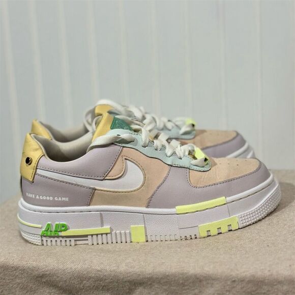 Nike Air Force 1 Pixel 'Have A Good Game' Sneakers Size 7.5 Pastel Streetwear - Picture 4 of 7